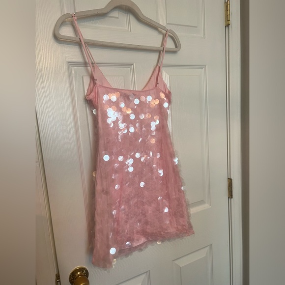 NEW SNDYS x REVOLVE Calypso Mini Dress in Pink - Picture 7 of 8